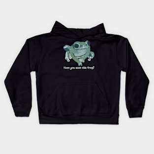 Have You Seen This Frog? Kids Hoodie